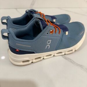 On Running Kids Sneakers in Blue and Orange